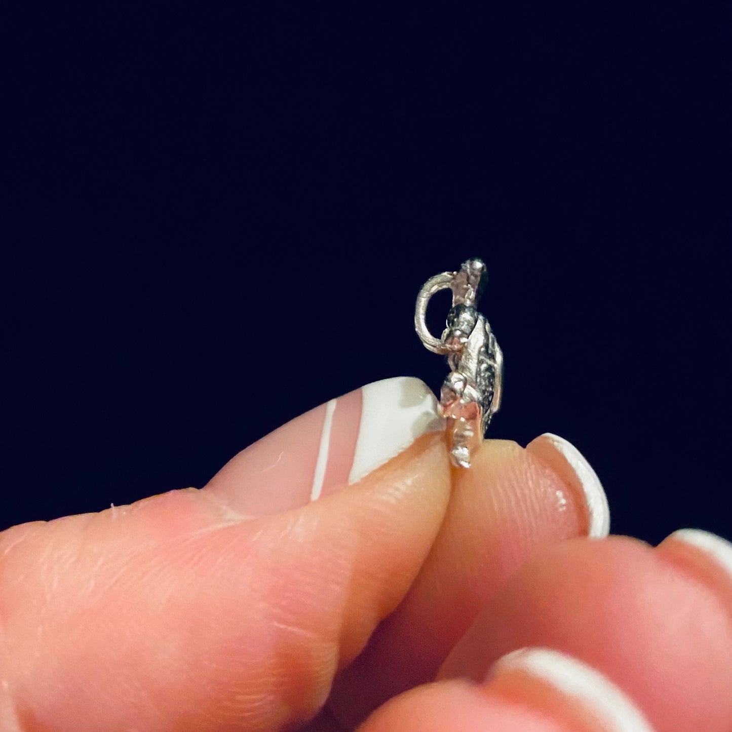 Turtle with tiny heart for jewelry design