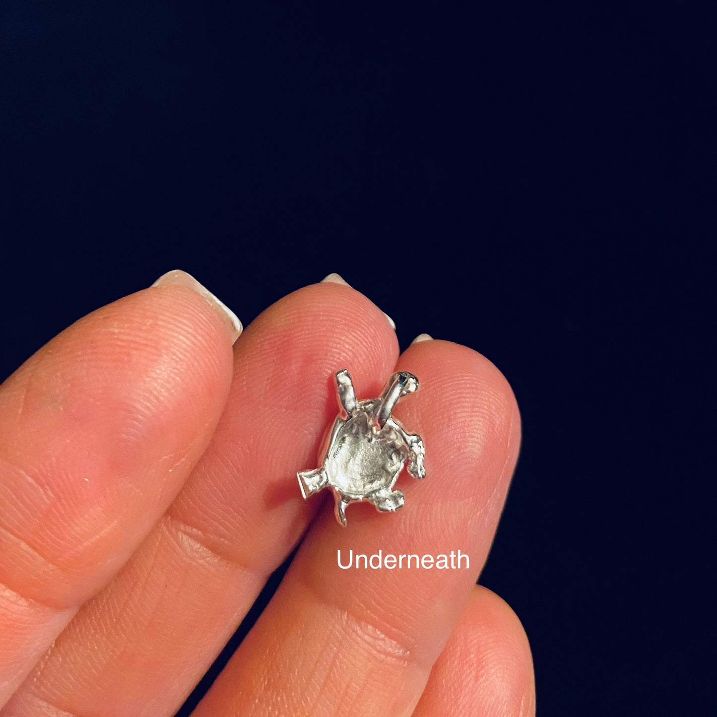 Turtle with tiny heart for jewelry design