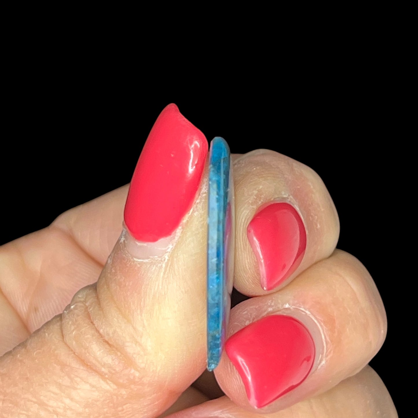 Apatite Heart Shaped Cabochon