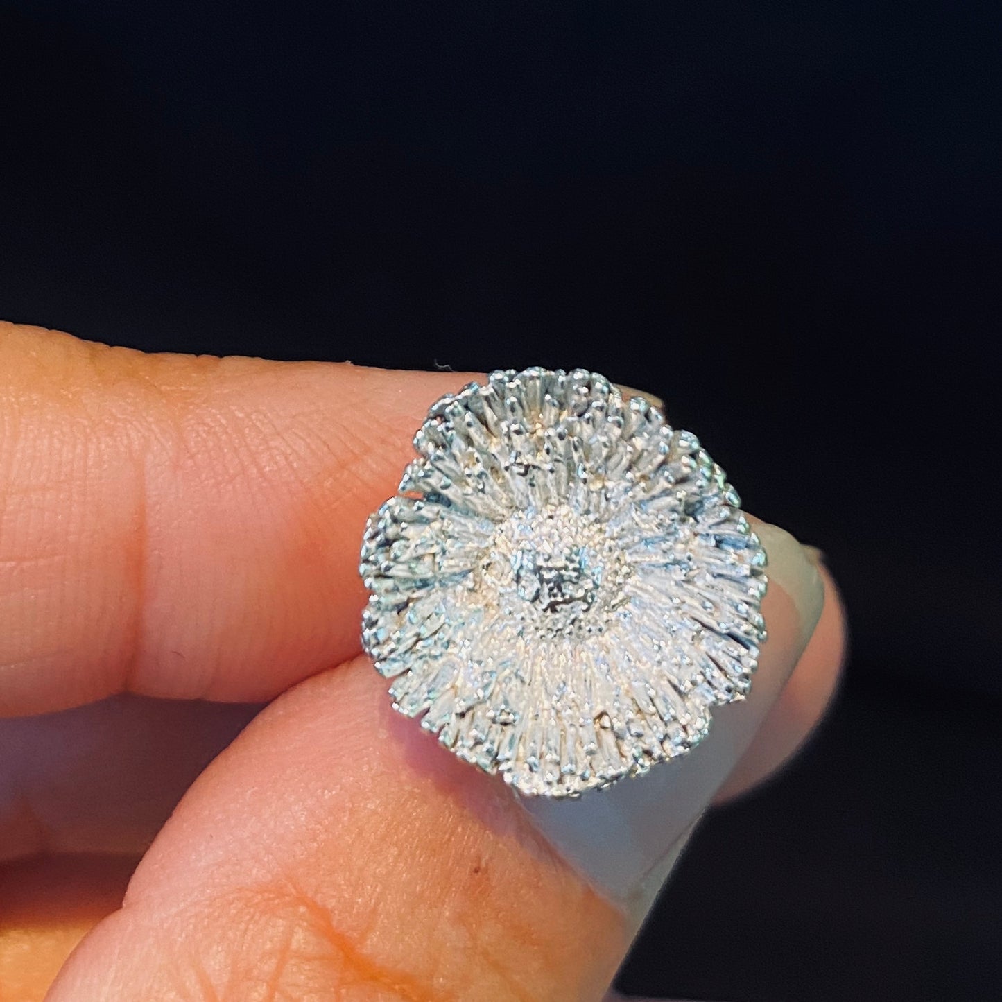 Cast Organic Daisy for Jewelry Design