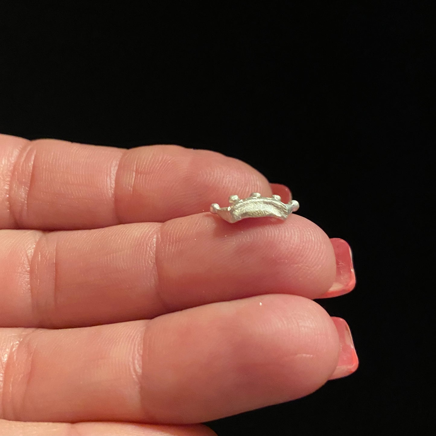 Tiny Crown Silver Casting for Jewelry Design