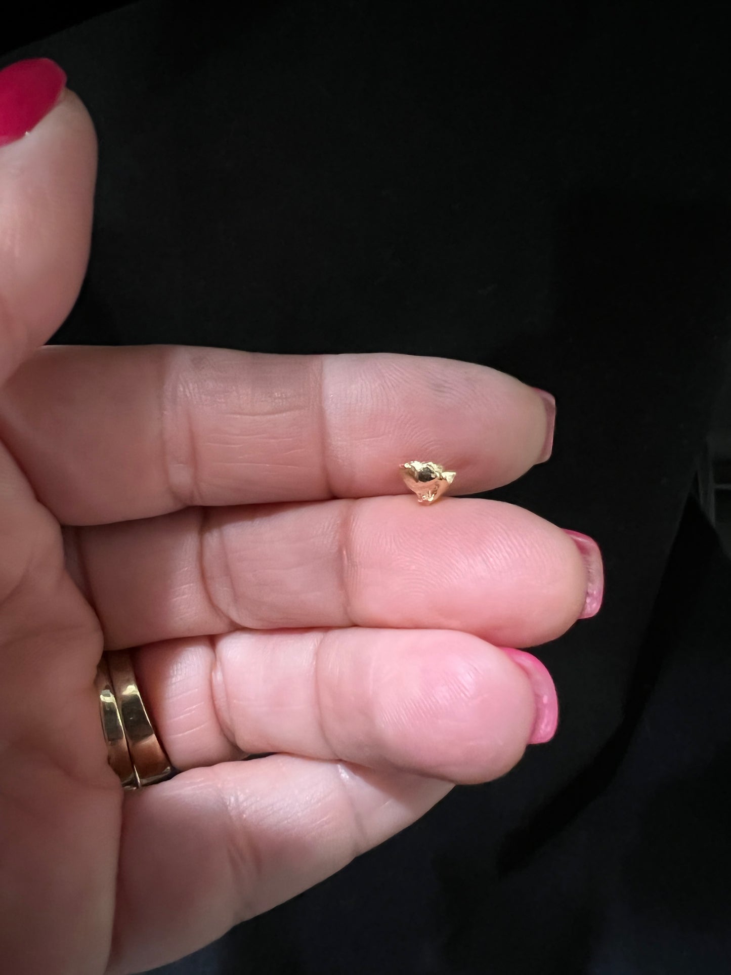 14K Yellow Gold Tiny Succulent Rosette