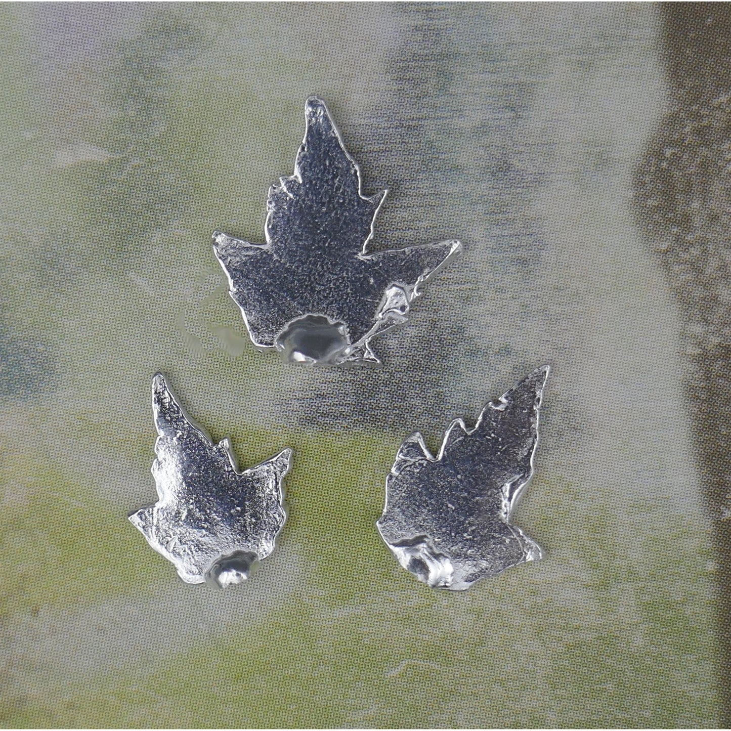 Cast Tiny Maple Leaves in 3 sizes