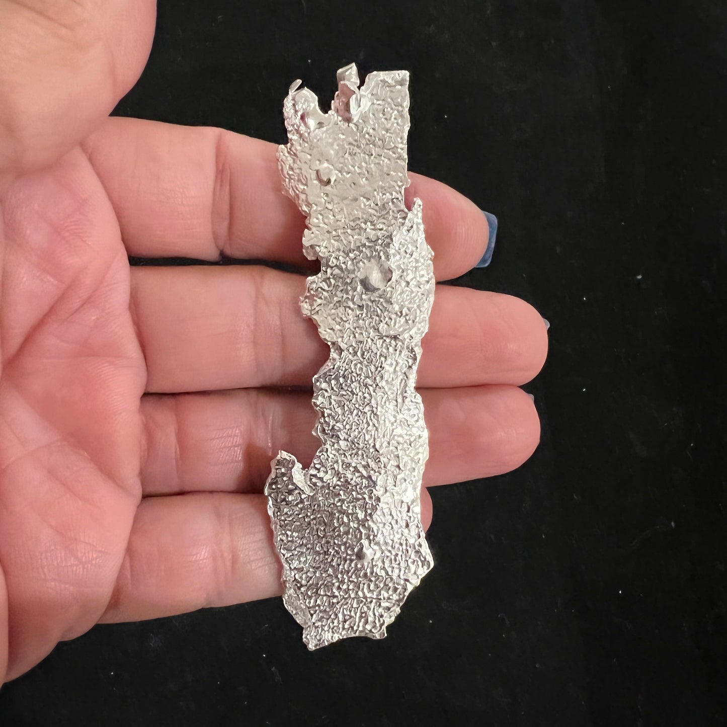 Tree Bark cast in Sterling Silver for Jewelry Design