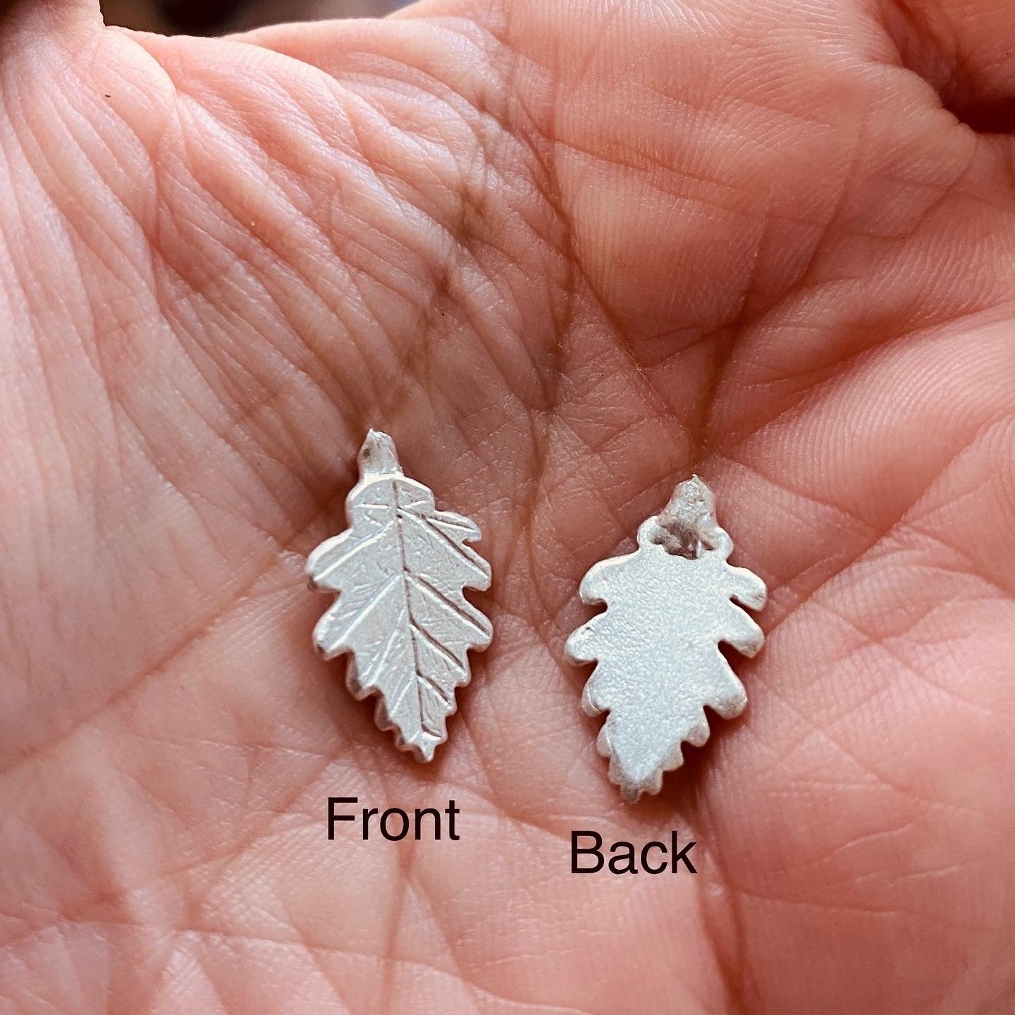 Cast Oak Leaves - hand carved