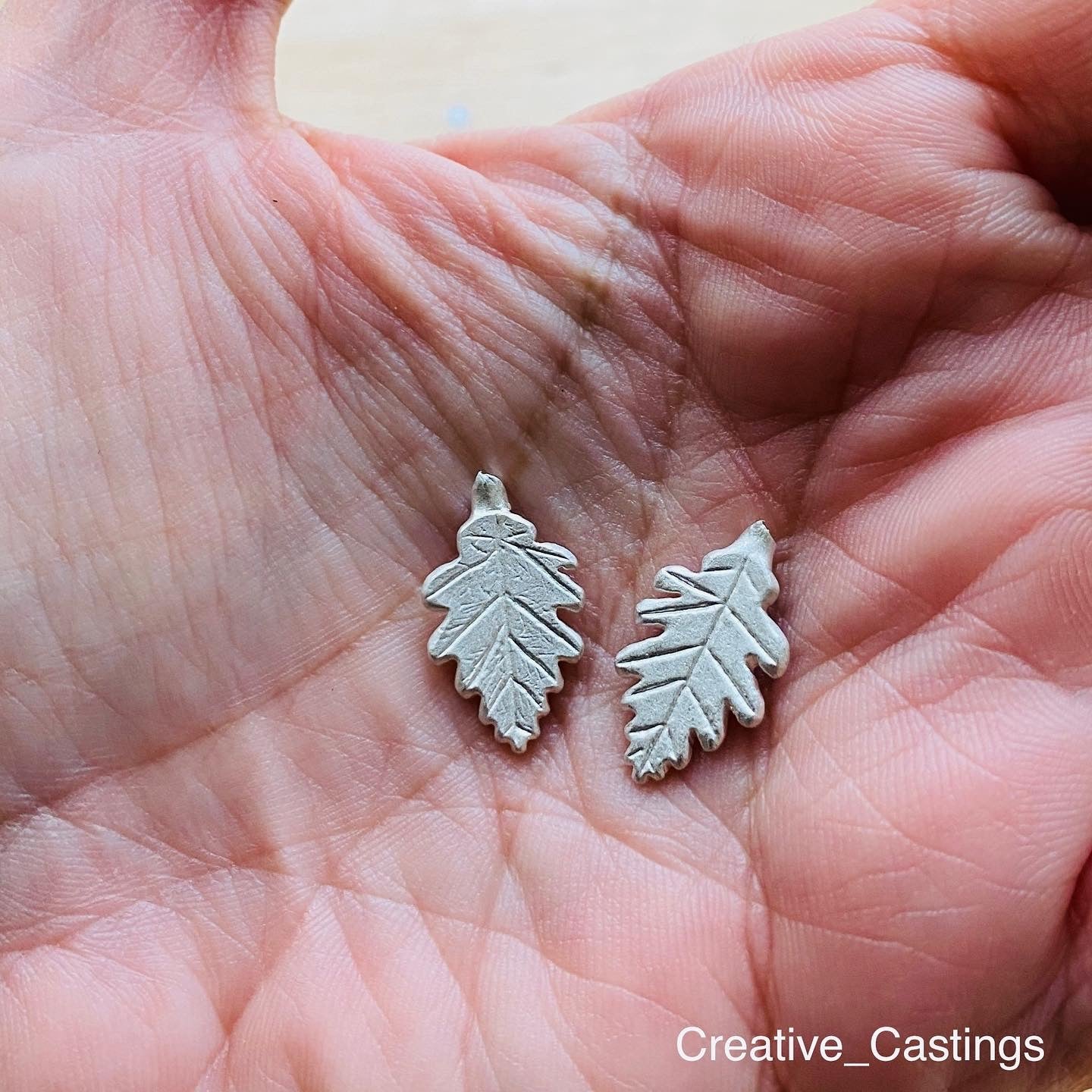 Cast Oak Leaves - hand carved