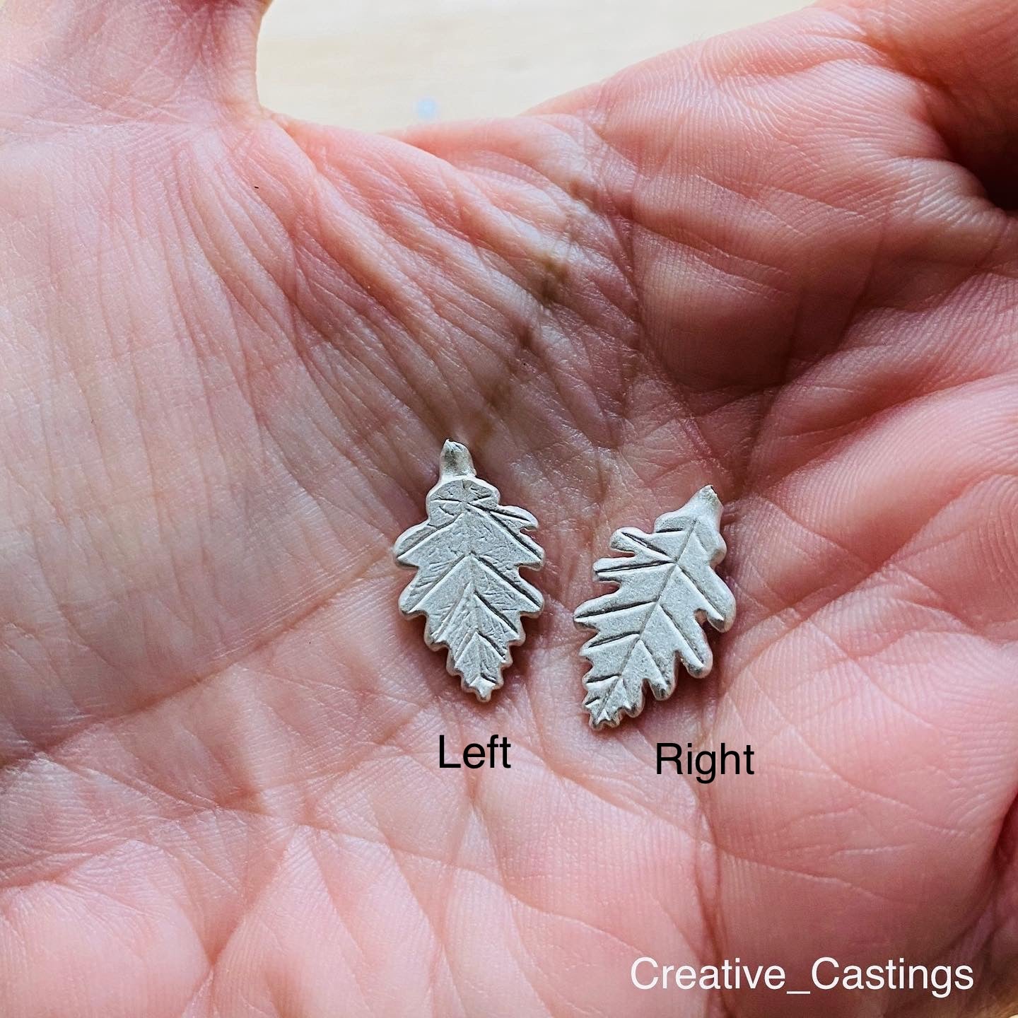 Cast Oak Leaves - hand carved