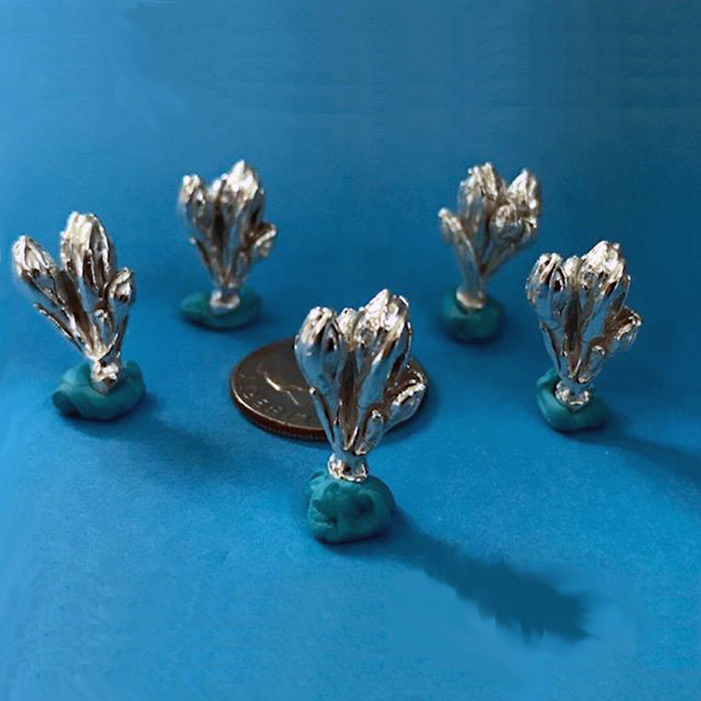 Cast Flower Bud Bunch for Jewelry Design