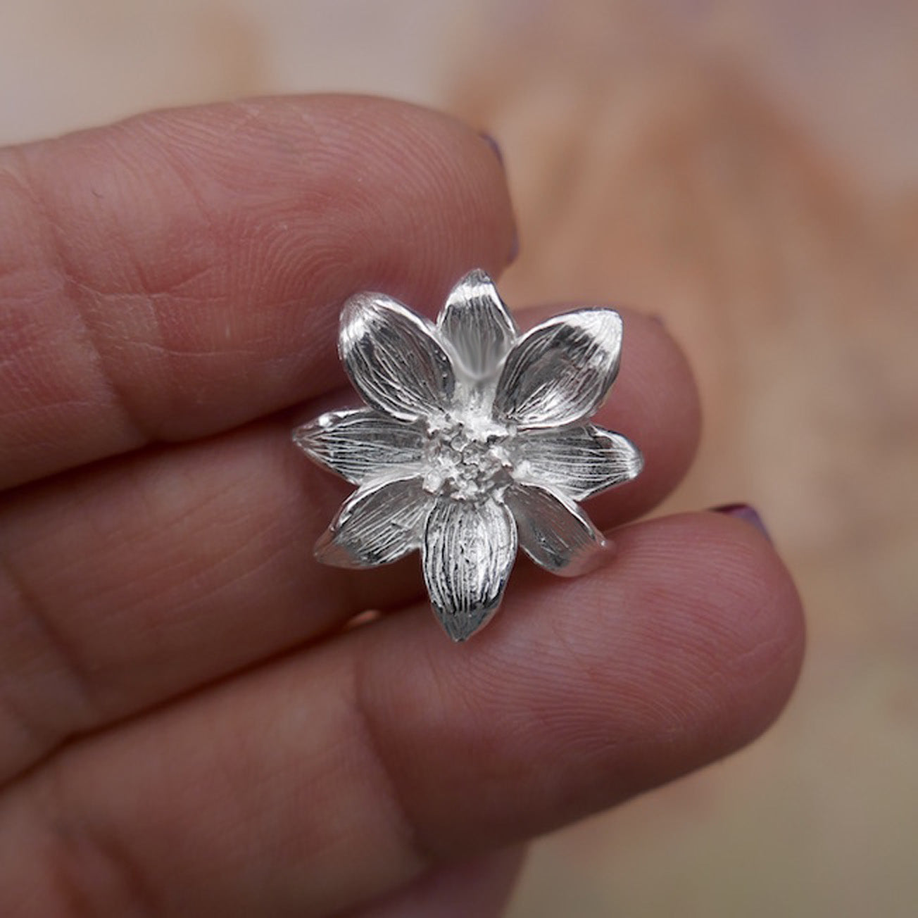 Flower Hand Carved Casting for Jewelers