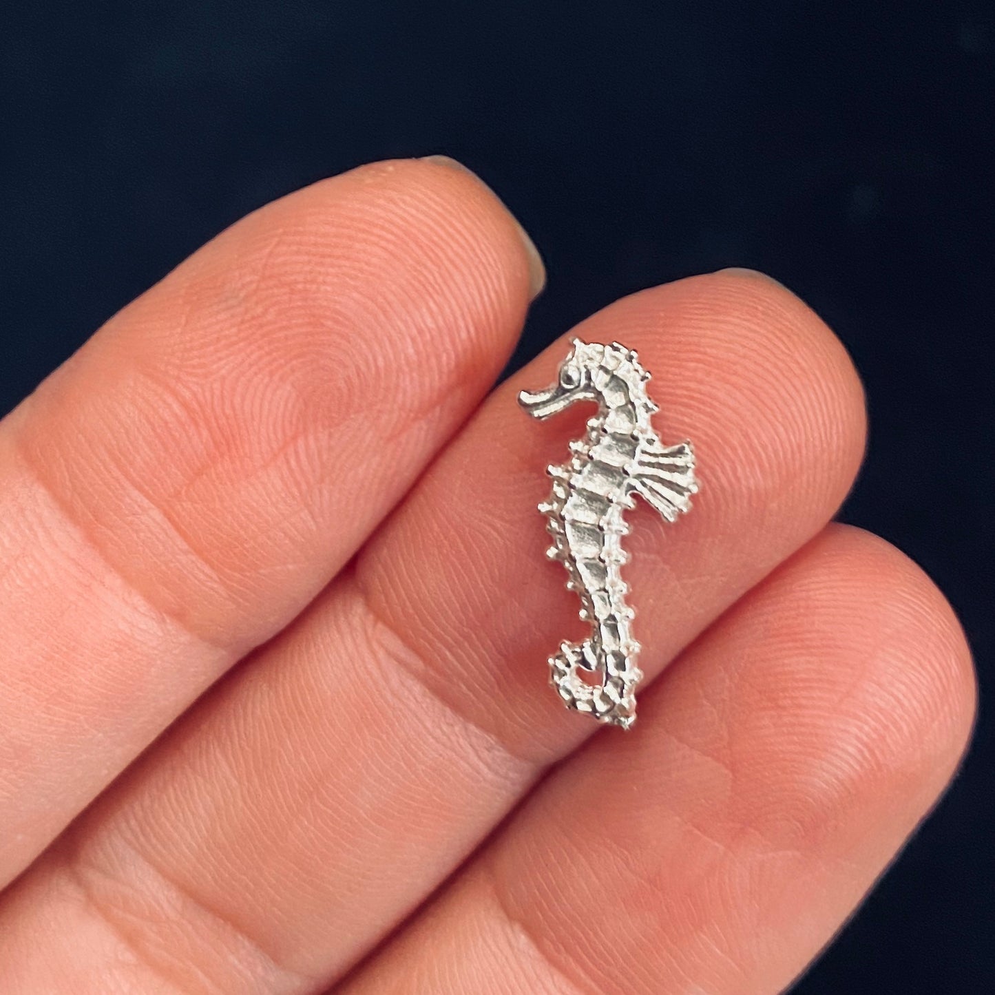 Cast carved Sea Horse for Jewelry Design