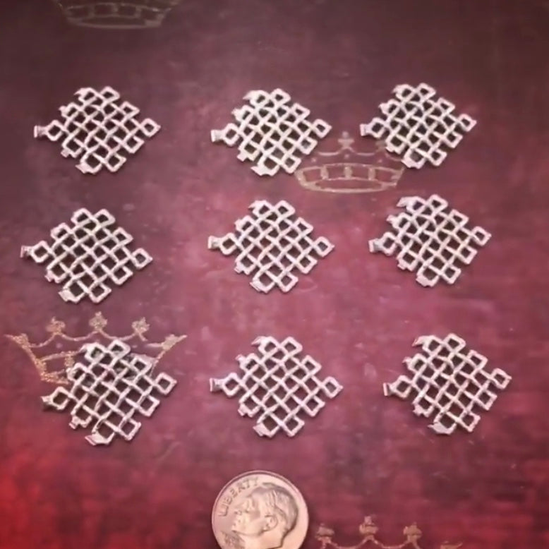 Cast Tibetan Infinity Symbol for Jewelry Design