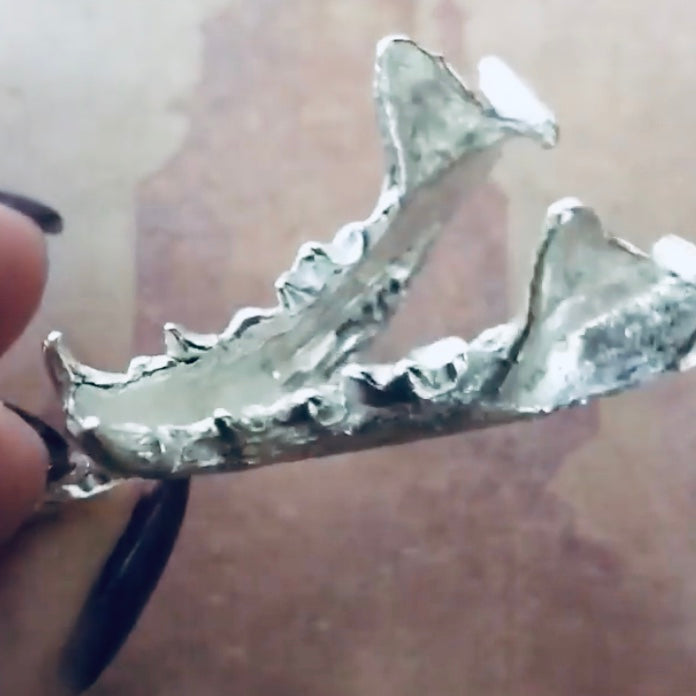 Cast Jaw Bone for Jewelry Design