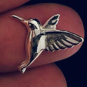 Cast Humming Bird - Right and Left Mates - for Jewelry Design