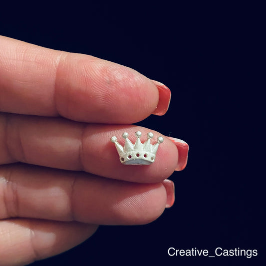 Tiny Crown Silver Casting for Jewelry Design