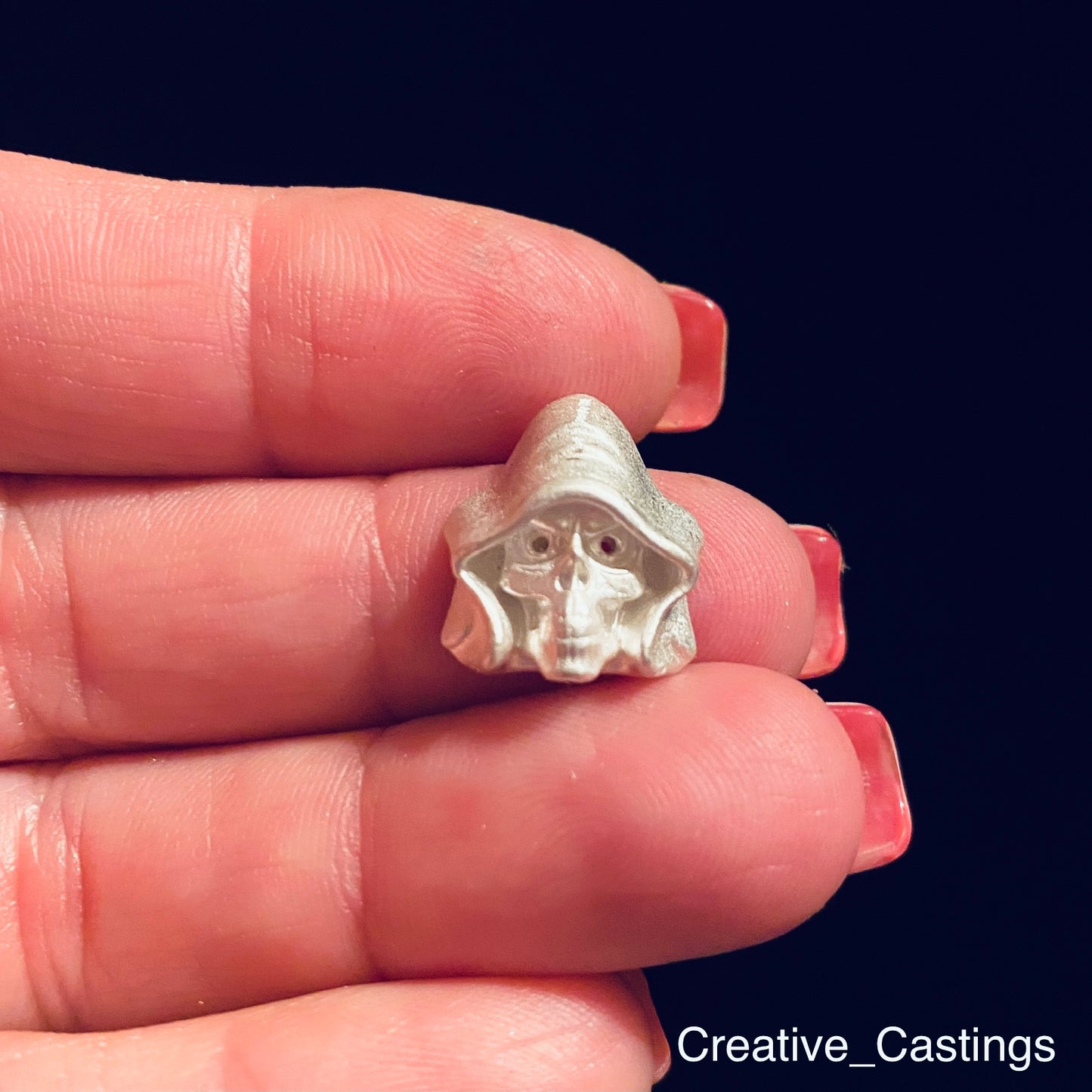 Cast Skull with Hood for Jewelry Design