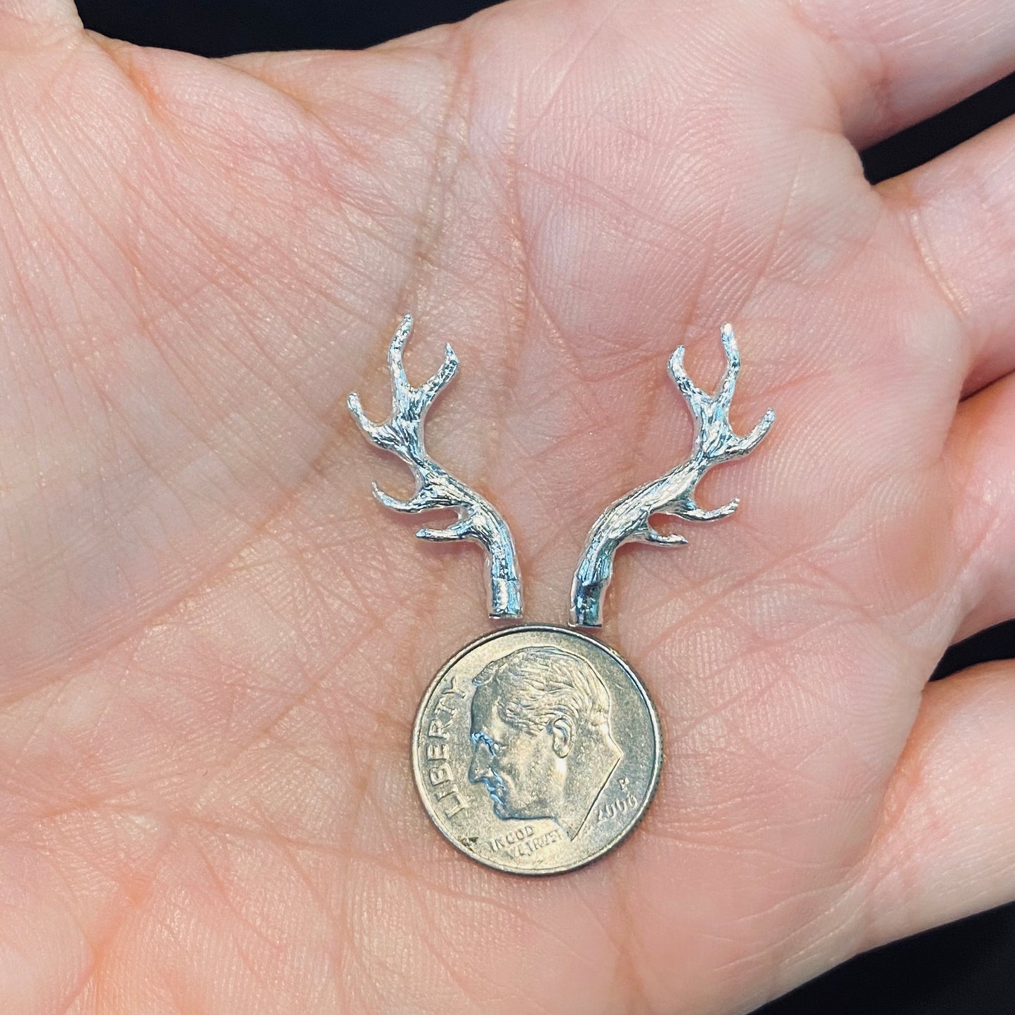 Cast Hand Carved Tiny Antlers for Jewelry Design