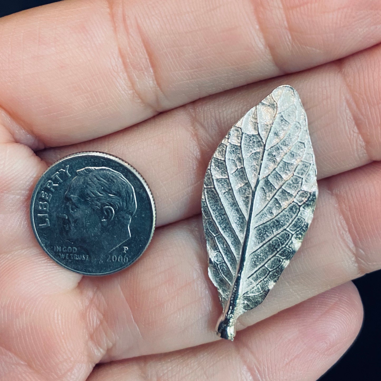 Cast Leaf for Jewelry Design