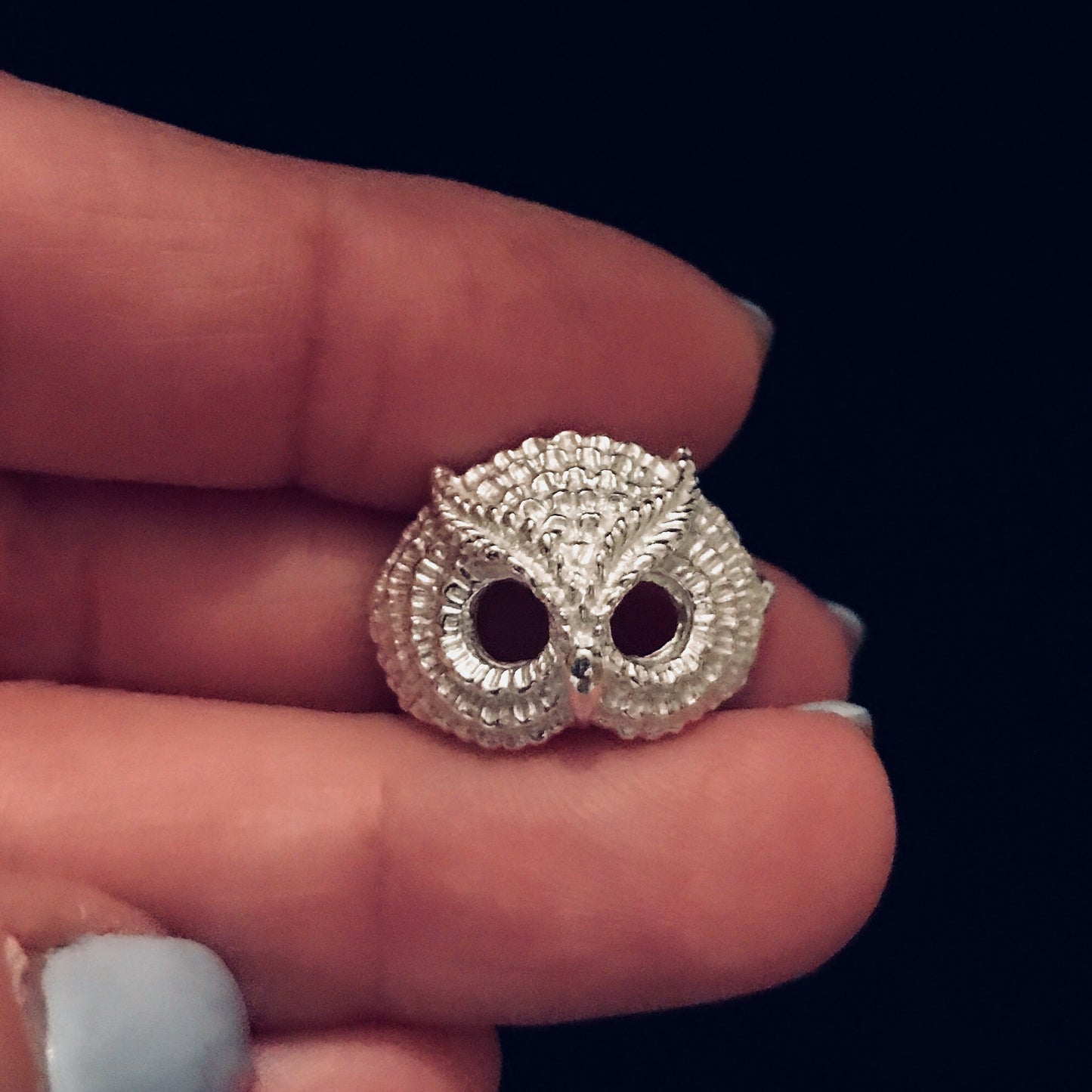 Owl Face Ring topper for Jewelry Design