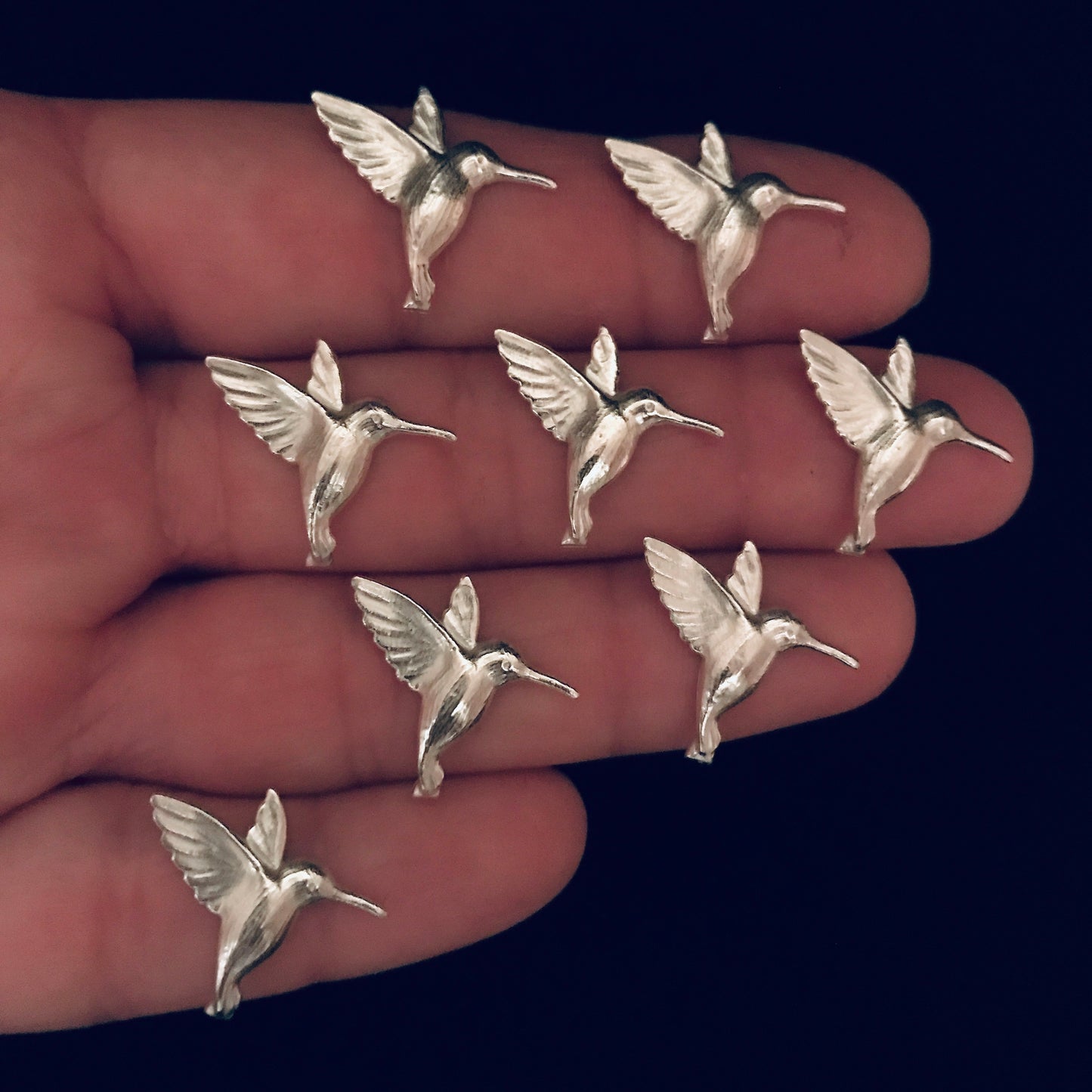 Cast Humming Bird - Right and Left Mates - for Jewelry Design