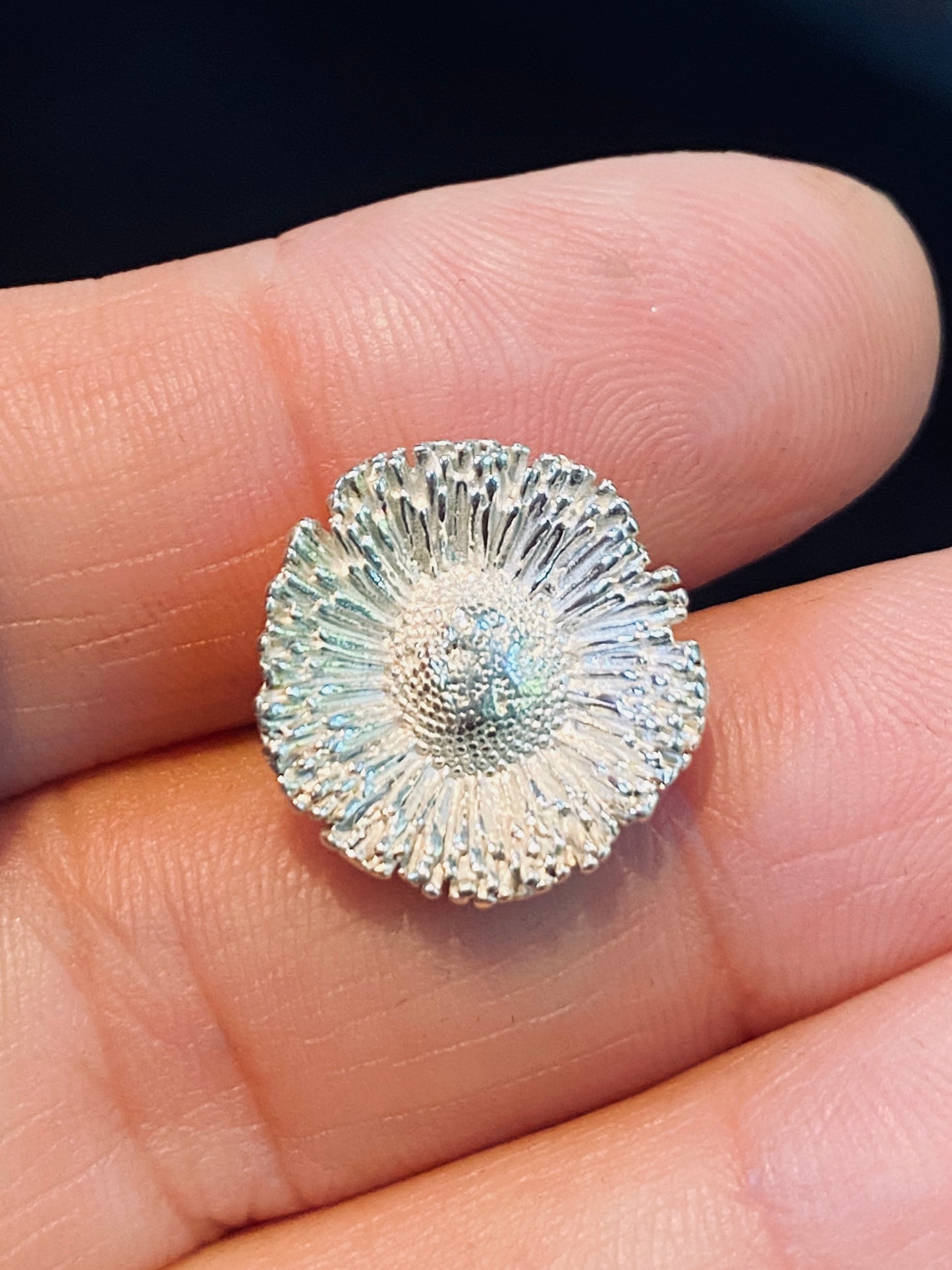 Cast Organic Flower for Jewelry Design