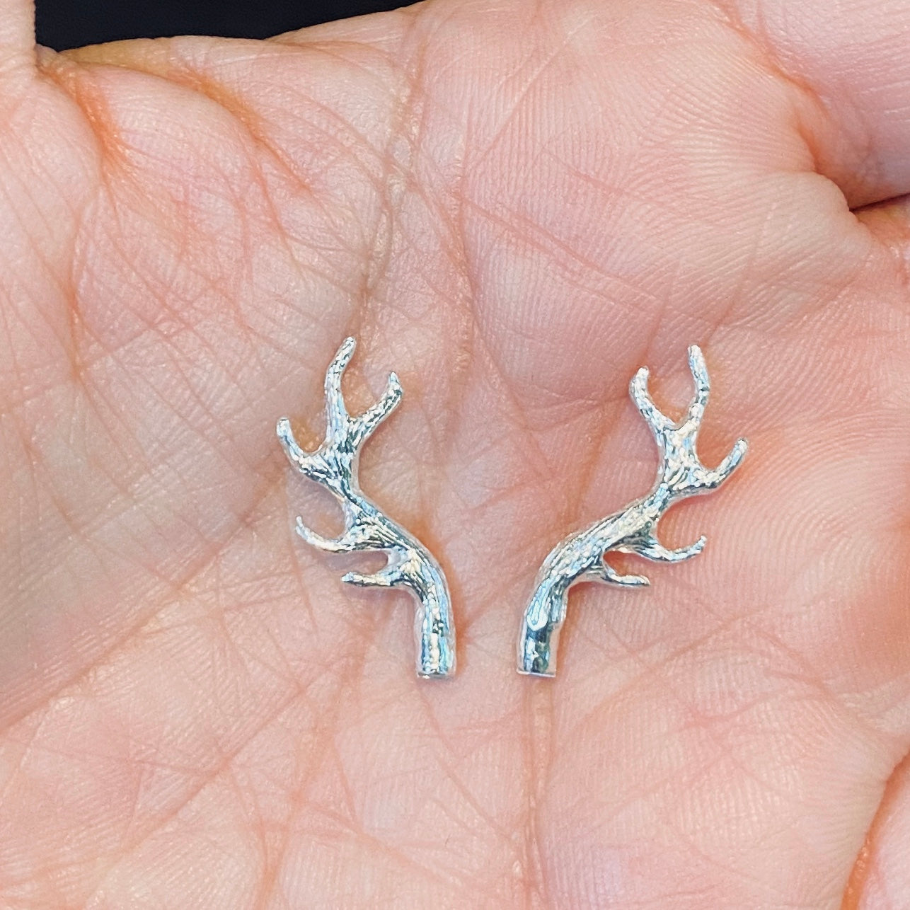 Cast Hand Carved Tiny Antlers for Jewelry Design