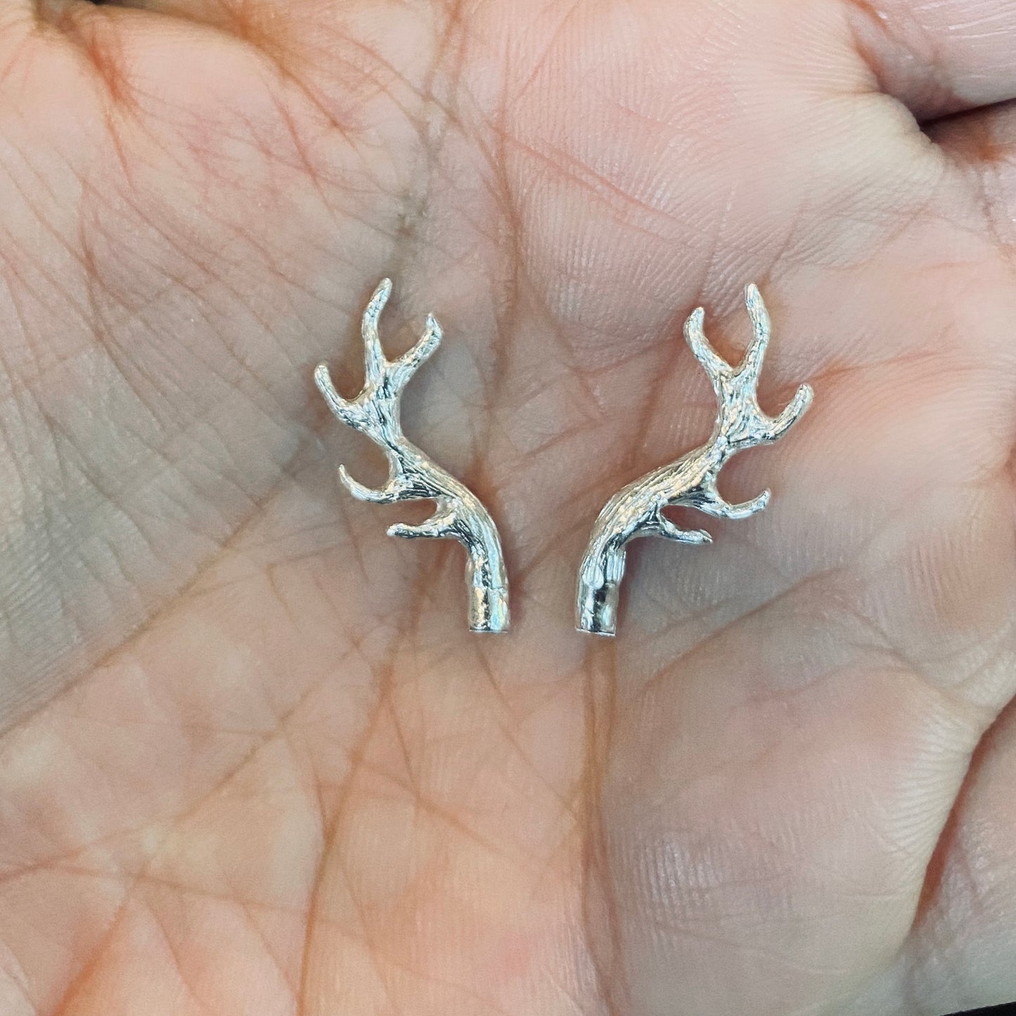 Cast Hand Carved Tiny Antlers for Jewelry Design