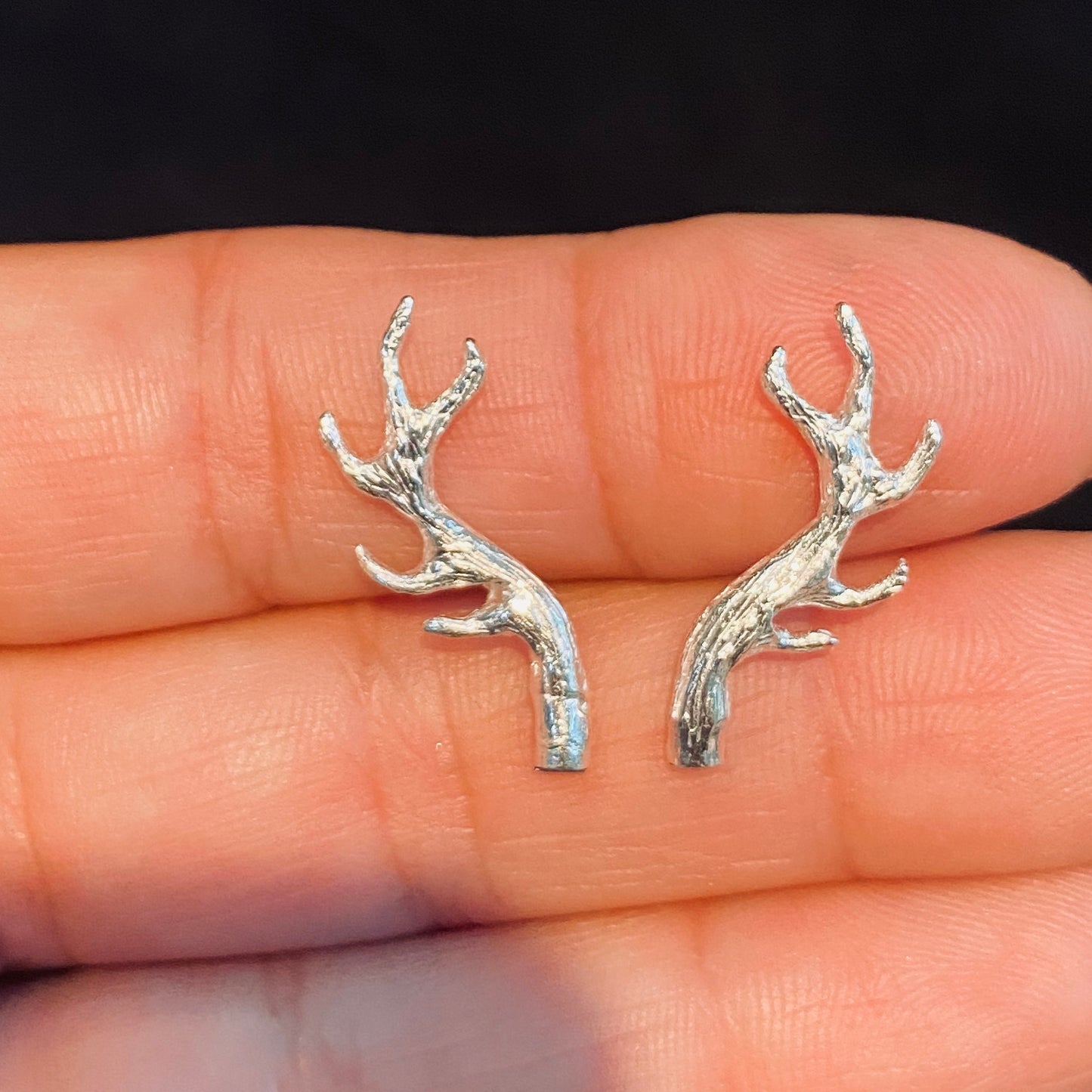 Cast Hand Carved Tiny Antlers for Jewelry Design