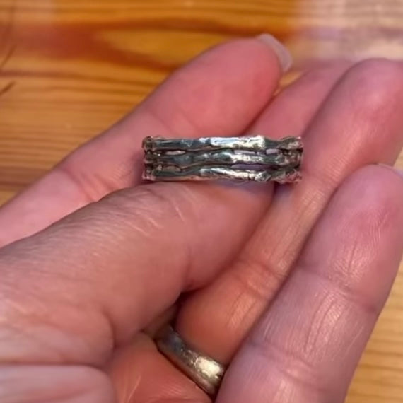 Triple Twig Ring Shank for Jewelry Design