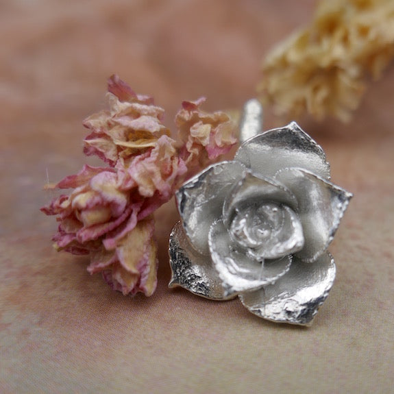 Cast Succulent Rose for Jewelry Design