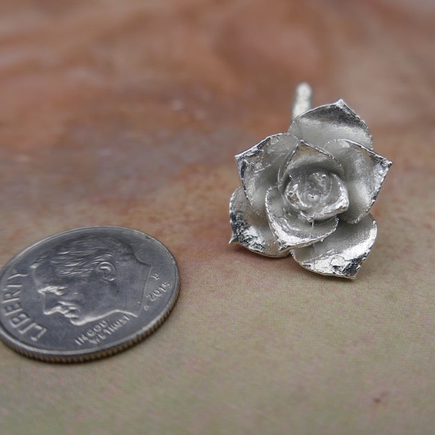 Cast Succulent Rose for Jewelry Design