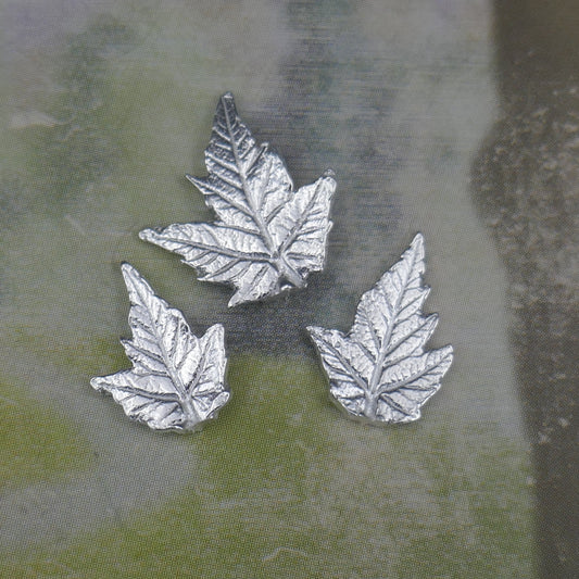 Cast Tiny Maple Leaves in 3 sizes