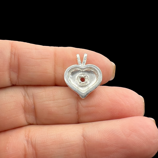 Heart Pendant with stone setting