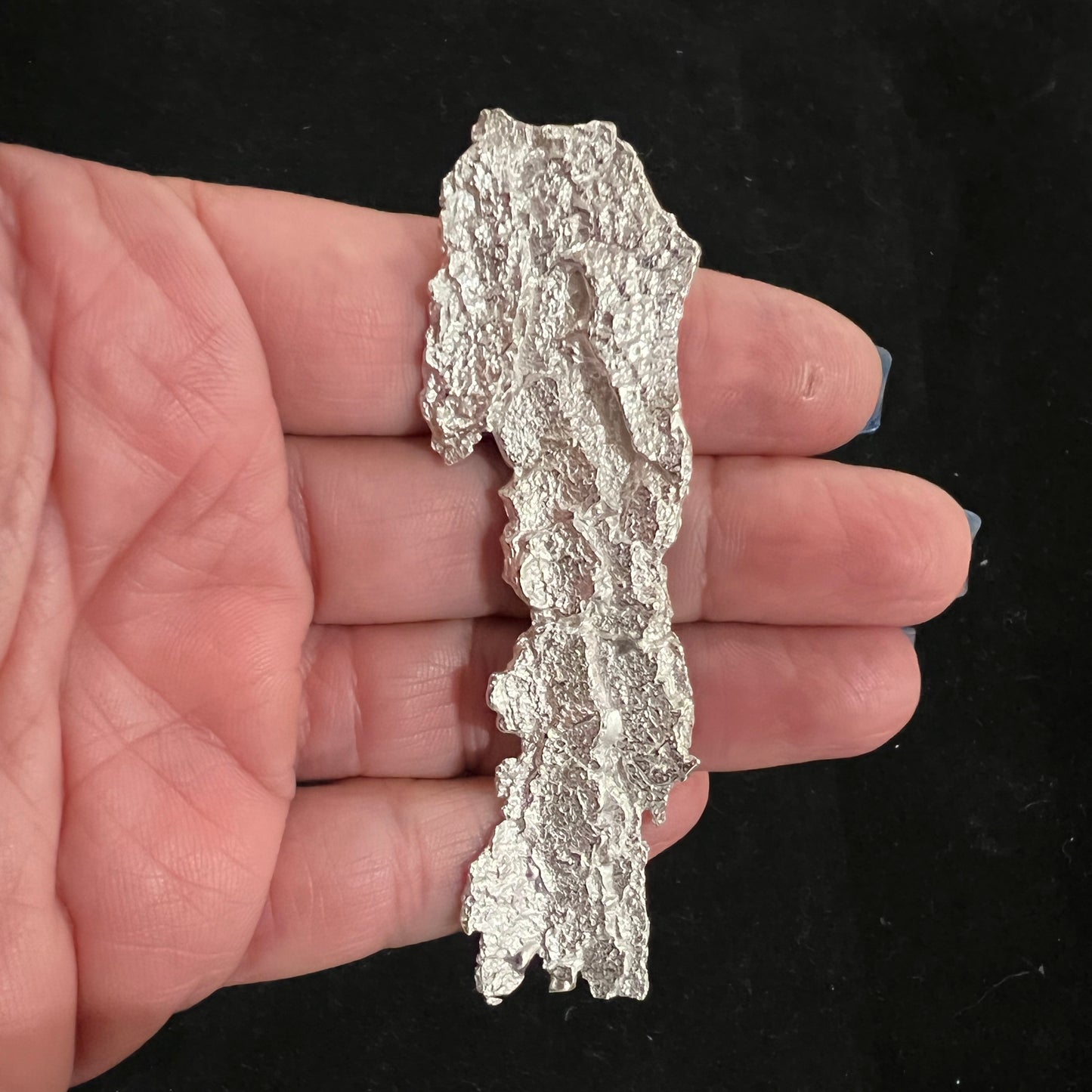 Tree Bark cast in Sterling Silver for Jewelry Design